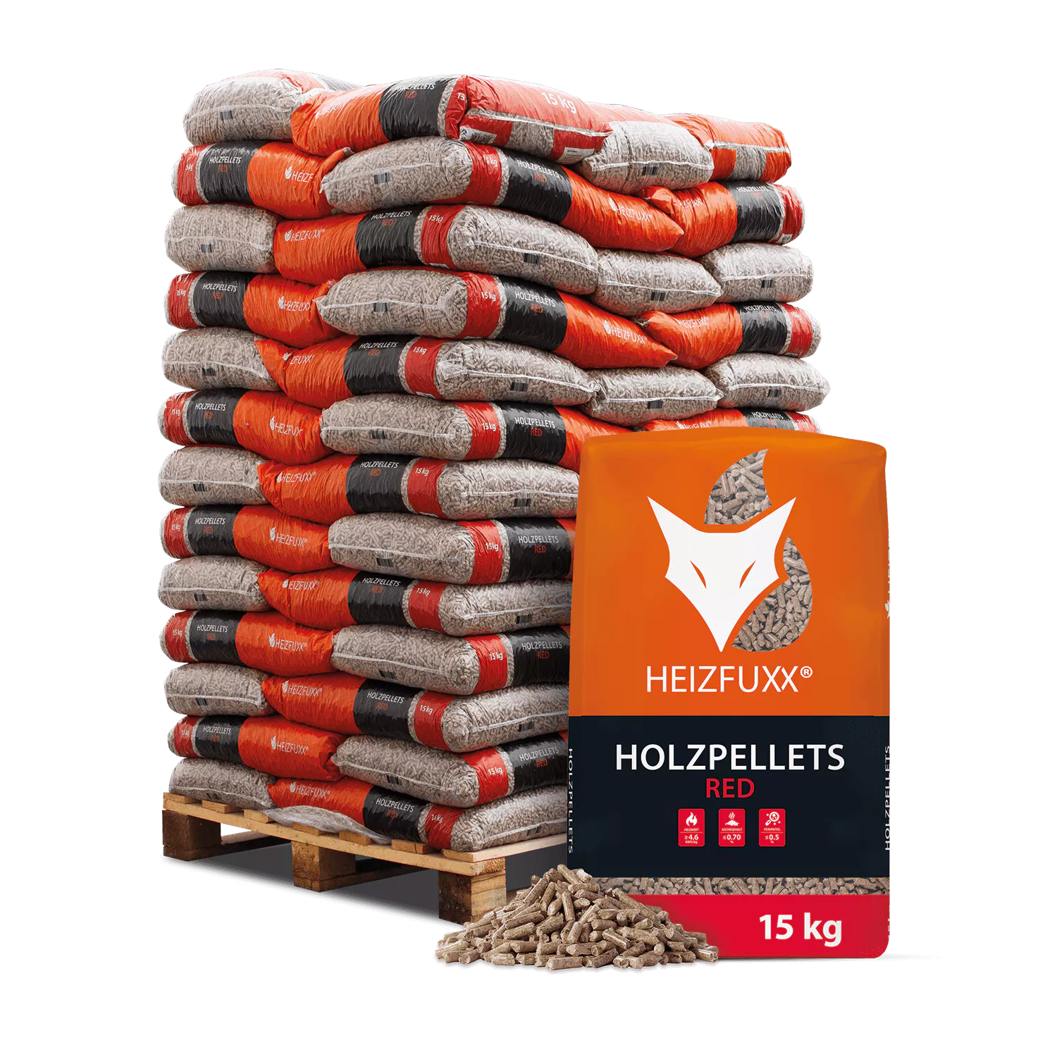 Holzpellets Red 65 x 15 kg